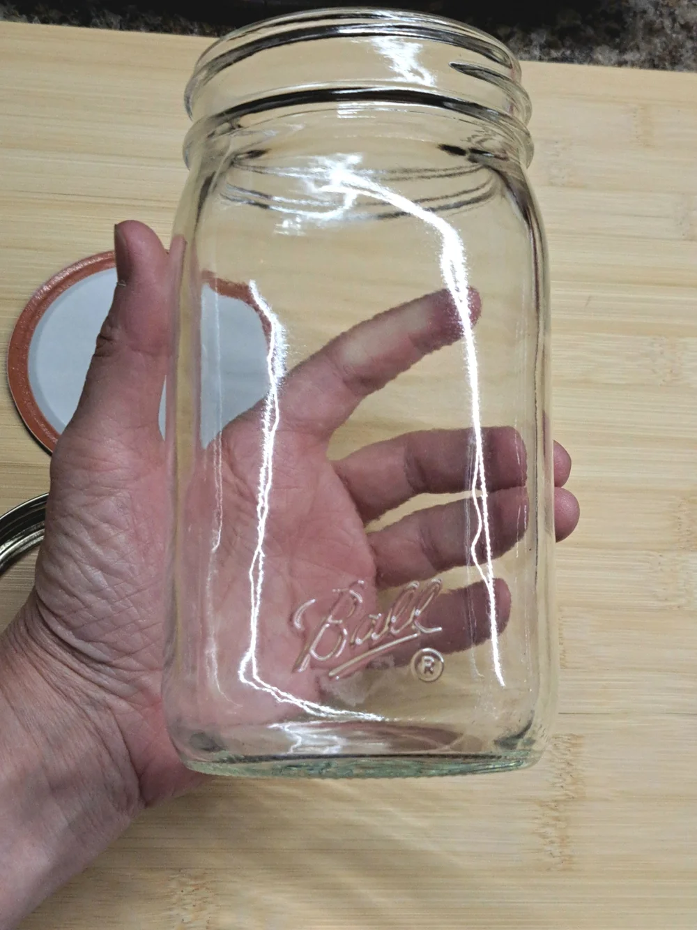 Tall Glass Ball Jar